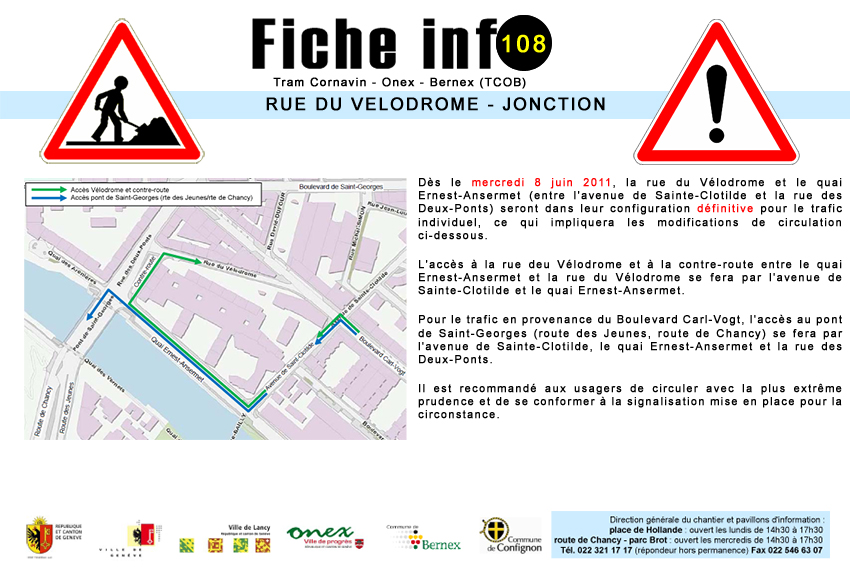 Modification de la rue du Vélodrome