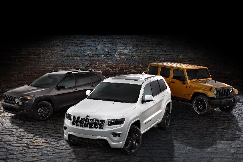 Les Jeep 2014 Altitude: Cherokee, Grand Cherokee et Wrangler