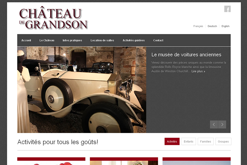 Au coeur d'un château historique, le Musée automobile du Château de Grandson propose une série d'Oldtimers.