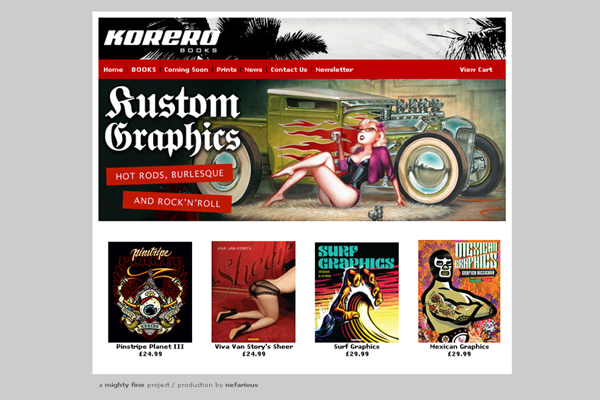 L'éditeur anglais Korero Books propose de nombreux livres sur le monde du Kustom, des Hot Rods et des pinups.