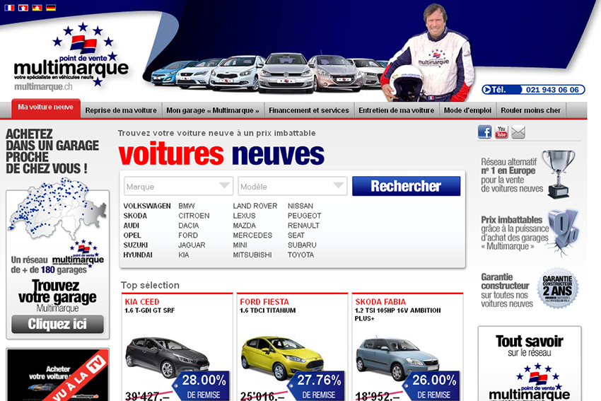 Multimarque, véhicules neufs à prix discount