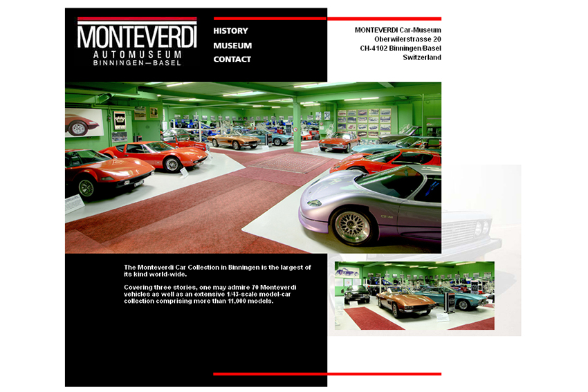Musée dédié à la marque automobile suisse Monteverdi.