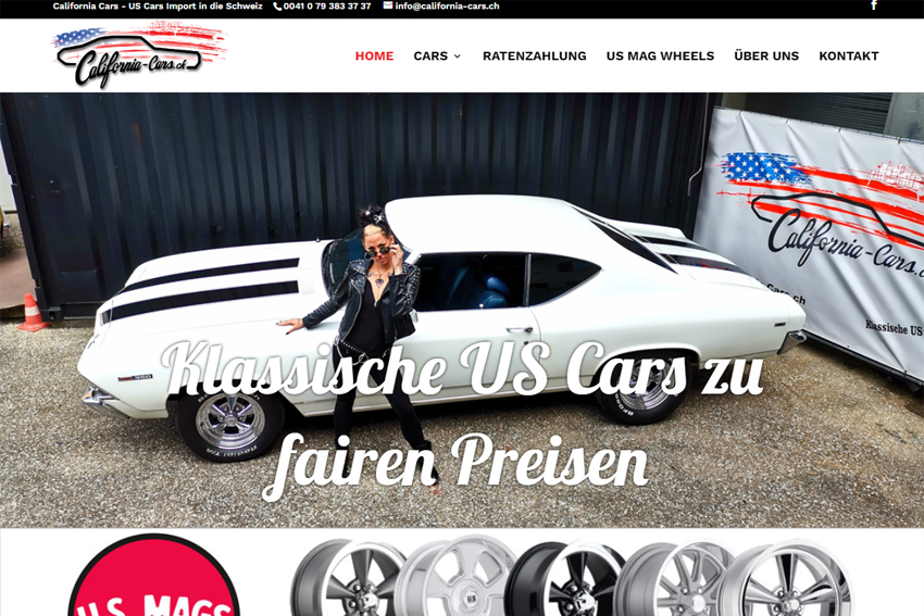 Garage suisse spécialisé en voitures américaines, y compris d'importation.