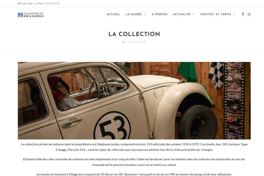 Musée composé d'une collection privée de VW.