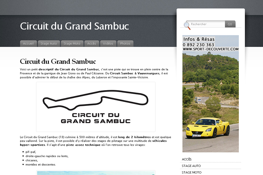 Circuit automobile du domaine du Grand Sambuc