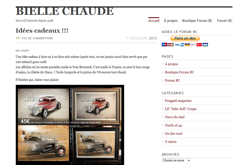 Le club "Bielle Chaude" est un club composé de passionnées et de passionnés de rods, de culture kustom et de choppers.