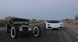 Rat Rod contre Lamborghini Aventador!